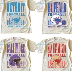 Vintage All Team Football Tshirt, Classic Sports Graphic Tee, Retro Inspired Casual Outfit, Comfortable Everyday Wear, Perfect Gift For Football Fans