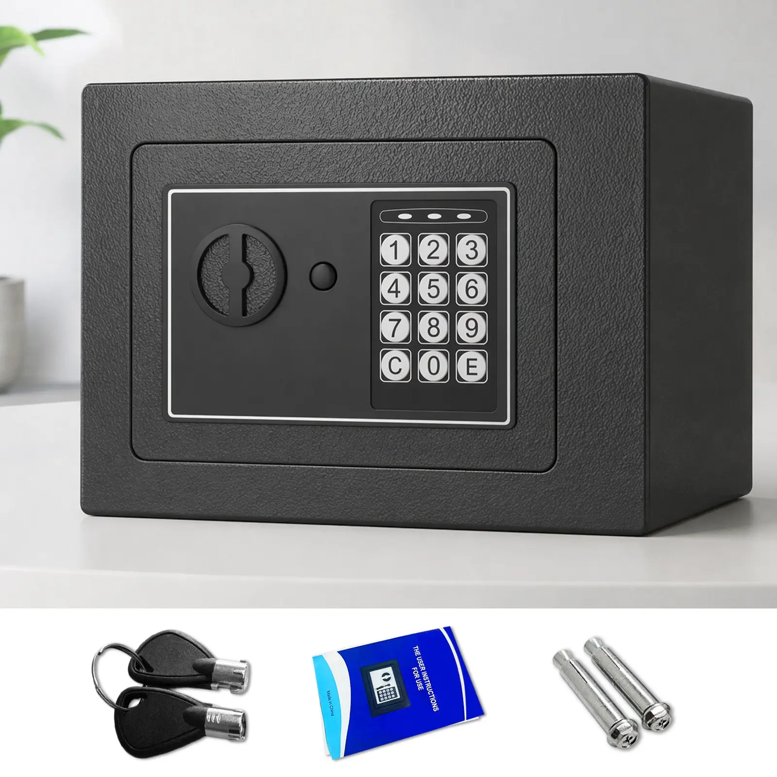 Security Storage Safe with Password Lock, Anti-theft Cabinet for Cash Savings And Important Private Goods
