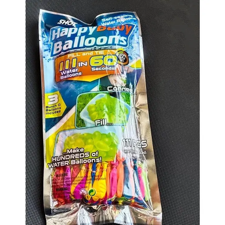 3 bundles of 111 water balloons/pack