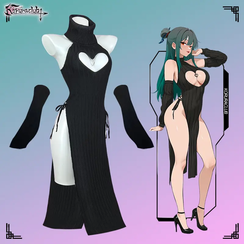 KORURACLUB Women Cute Dark Bunny Bodysuit Party Outfit