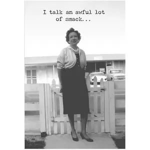 Talking Smack Greeting Card