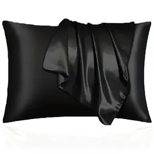 2-Piece Set Of Skin-Friendly Soft Washable SatinSolid Color Pillowcases 4-Piece Set Of Hotel-Quality Solid Color Satin Pillowcases for Home Bedrooms Or Dorms (No Filling)