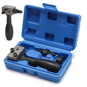 3/16" Car Brake Line Double Flaring Kit 45° Handheld Pipe Flares Tool w/ Storage