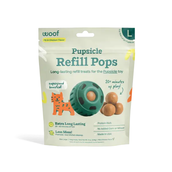 Pupsicle Refill Pops - Mess Free Enrichment Treats, Easy to Pop into Your Pupsicle Toy Pupsicle Refill Pops - Mess Free Enrichment Treats, Easy to Pop into Your Pupsicle Toy