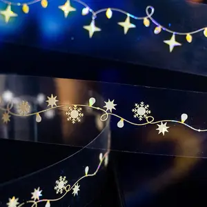 Lights Diffused Series PET Shell Light Tape Set of 6, 200cm Per Roll, Gift Packaging Decoration, Perfect for Decorative Uses, Gift Wrapping Supplies