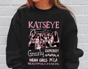 Katseye The Beautiful Chaos Tour Kids Sweatshirt - Gifts for Teen Boy Kid Toddler & Youth T-Shirt - Kid Katseye Concert Crewneck