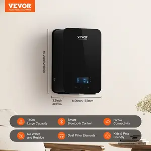 fathersdaygift VEVOR Scent Air Machine, 180ml Bluetooth Smart Essential Oil Diffuser, 2000sq. ft Waterless HVAC Scent Diffuser with Cold Air Technology, Aromatherapy Diffuser Machine for Home, Office, Hotel,