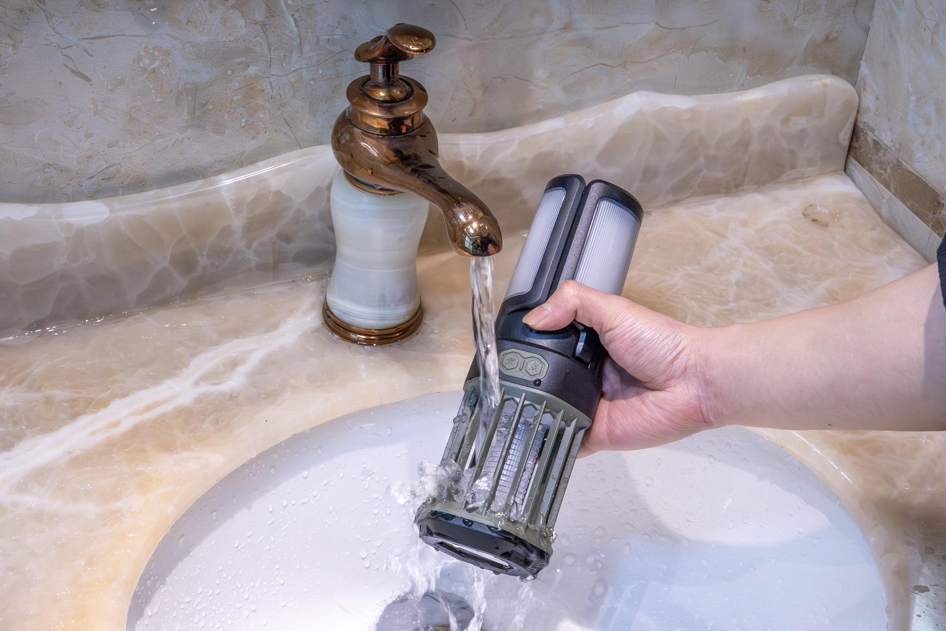 2-Pack Camping Lantern – 3 Color Temperatures (White/Warm/Red), Mosquito Repellent & Light Combo, 3000mAh Long Battery, Adjustable Multi-Angle Head, IPX6 Waterproof, Lightweight Hanging Hook for Outdoor & Home Swivel Headrest Chair