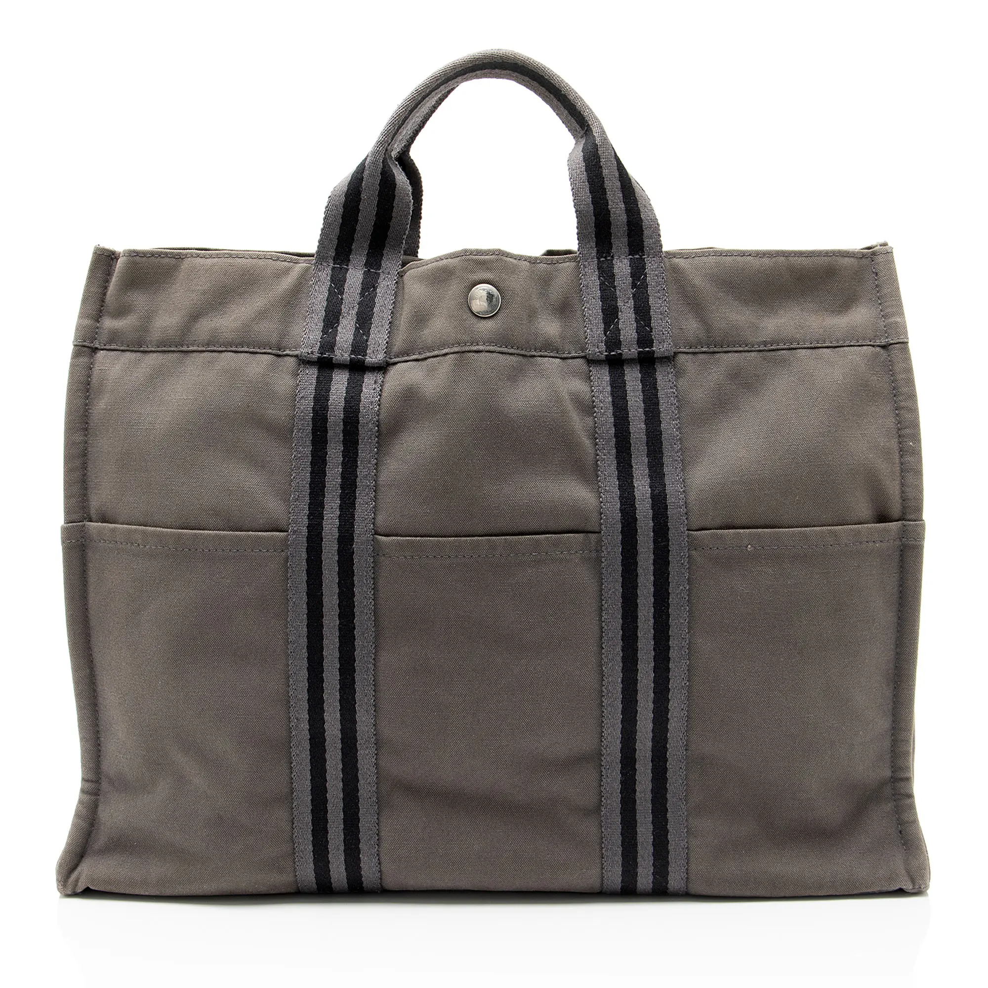 Pre-owned HERMÈS Canvas Tote Bags Hermes Toile Fourre Tout MM Tote
