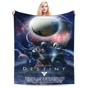 The Video Game Destiny, Features Soft Cotton Flannel And Offers Warmth And Comfort Suitable For Living Rooms, Offices, Sofas, And Bedrooms. It's Also A Year-Round Travel Blanket, A Versatile Gift, And A Home Décor Accessory.