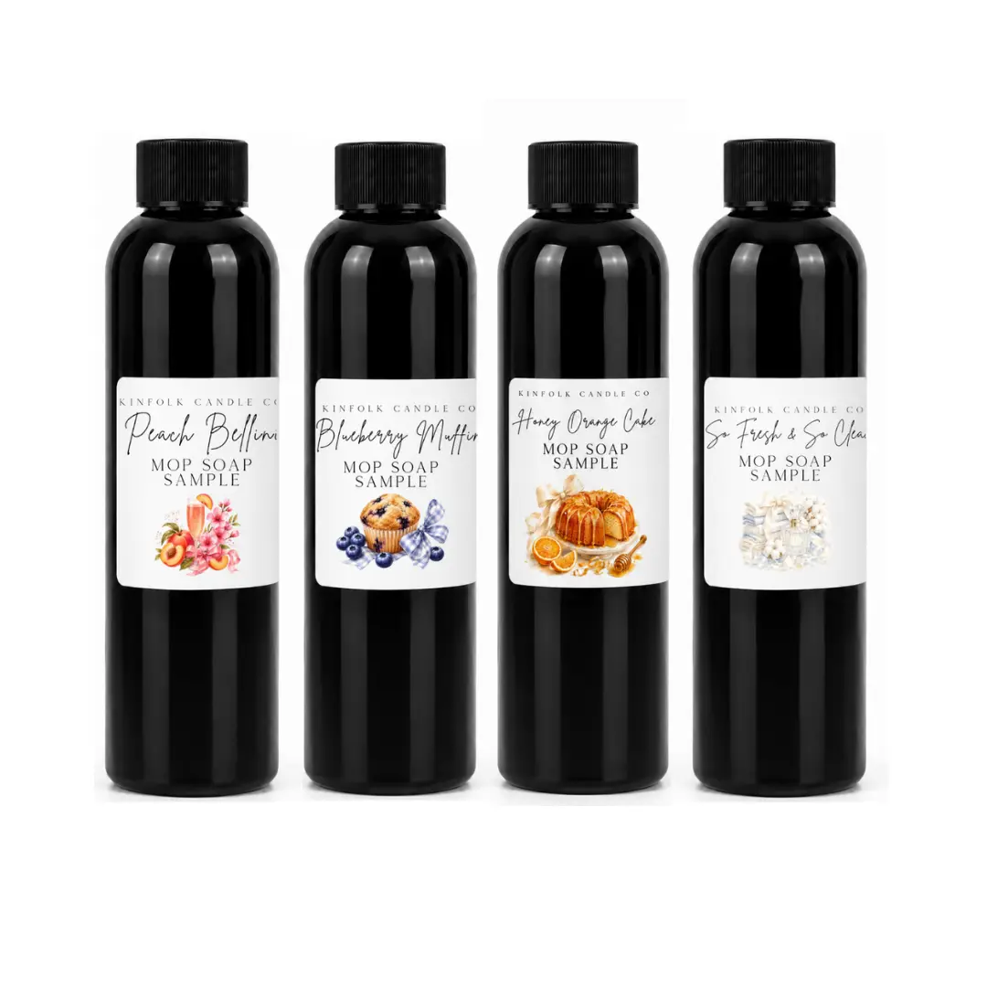 Best Sellers Mop Soap Sample Pack | 4 Classic Scents 4oz Bottles Best Sellers Mop Soap Sample Pack | 4 Classic Scents 4oz Bottles