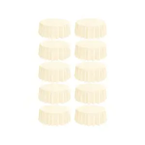 10 Pack Round Tablecloths - 90 Inch,  Polyester Table Cover For Round Table, Stain And Wrinkle Resistant Washable Fabric Table Cloth, Polyester Tablecloth For Wedding Banquet Parties