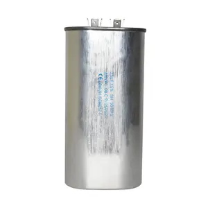 Appli Parts Run Capacitor for ac 75 Mfd uF (microfarads) 370VAC CBB65 Oval Universal fit for hvac and other applications 2-3/4 in Wide 1-3/4 in Depth 5-3/4 in Height CON-75-370