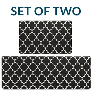 ComfiLife | Anti-Fatigue Kitchen Mat Set of 2 – Ergonomic Comfort Floor Mats for Kitchen, Non-Slip & Waterproof Indoor Rugs for Home Décor