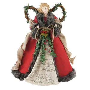 Santa's Workshop Homespun Angel Tree Topper 16 Inch