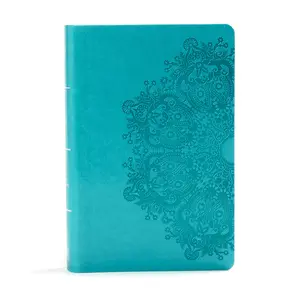 USED-KJV Large Print Personal Size Reference Bible, Teal Leathertouch (Imitation Leather)