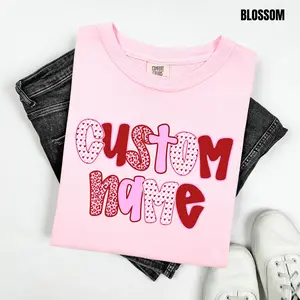 Mixed Valentine CUSTOM Name Comfort Colors T-Shirt 'NLB'