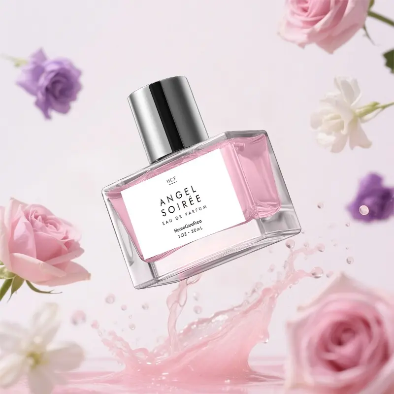 New Angel Dinner Perfume, Fresh Opening with Valley Lily & Violet Leaf, Soft Middle Notes of Rose & Jasmine, Warm Base of Musk & Sandalwood, 30ML