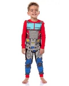 Transformers Toddler Boys' Optimus Prime Character Tight Fit 2 Piece Long Sleeve Pajama Set