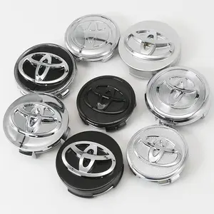 4 Piece 57mm 62mm Car Wheel HUB Center Caps, Decorative Emblem Accessories for Toyota Corolla Rav4 Camry Yaris C-Hr Prius Crown Highlanders, Car Decoration