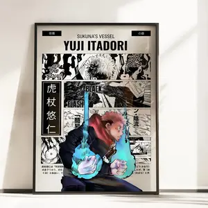 Yuji Itadori Divergent Fist Poster Jujutsu Kaisen Manga Art Print All Sizes - No Frame
