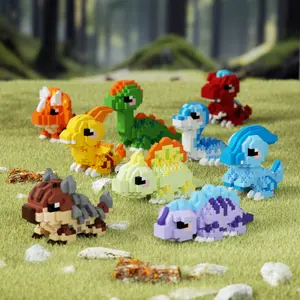 Dinosaur Baby Series Building Blocks, Spinosaurus, Ankylosaurus, Brachiosaurus, Creative Building Blocks, Fun Assembly Toy Gift, Perfect for Kids Birthday Parties