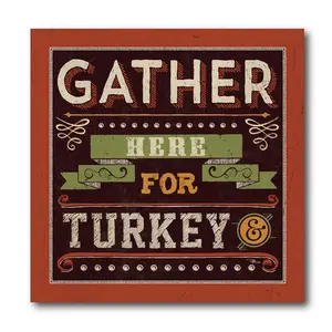 Courtside Market GiveThanksI 16x16 Canvas Wall Art