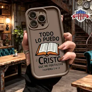 Vintage Inspirational Christian Quote Design Case for iPhone 17 16 15 14 Pro Max 13 12 11 XR XS Plus Air Slim Shockproof Protective Durable TPU Phone Cover