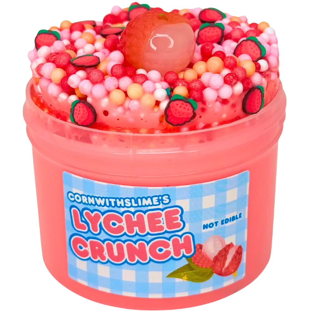 Lychee Crunch 8oz Slime Floam Texture Scented Lychee Sorbet Lychee Crunch 8oz Slime Floam Texture Scented Lychee Sorbet