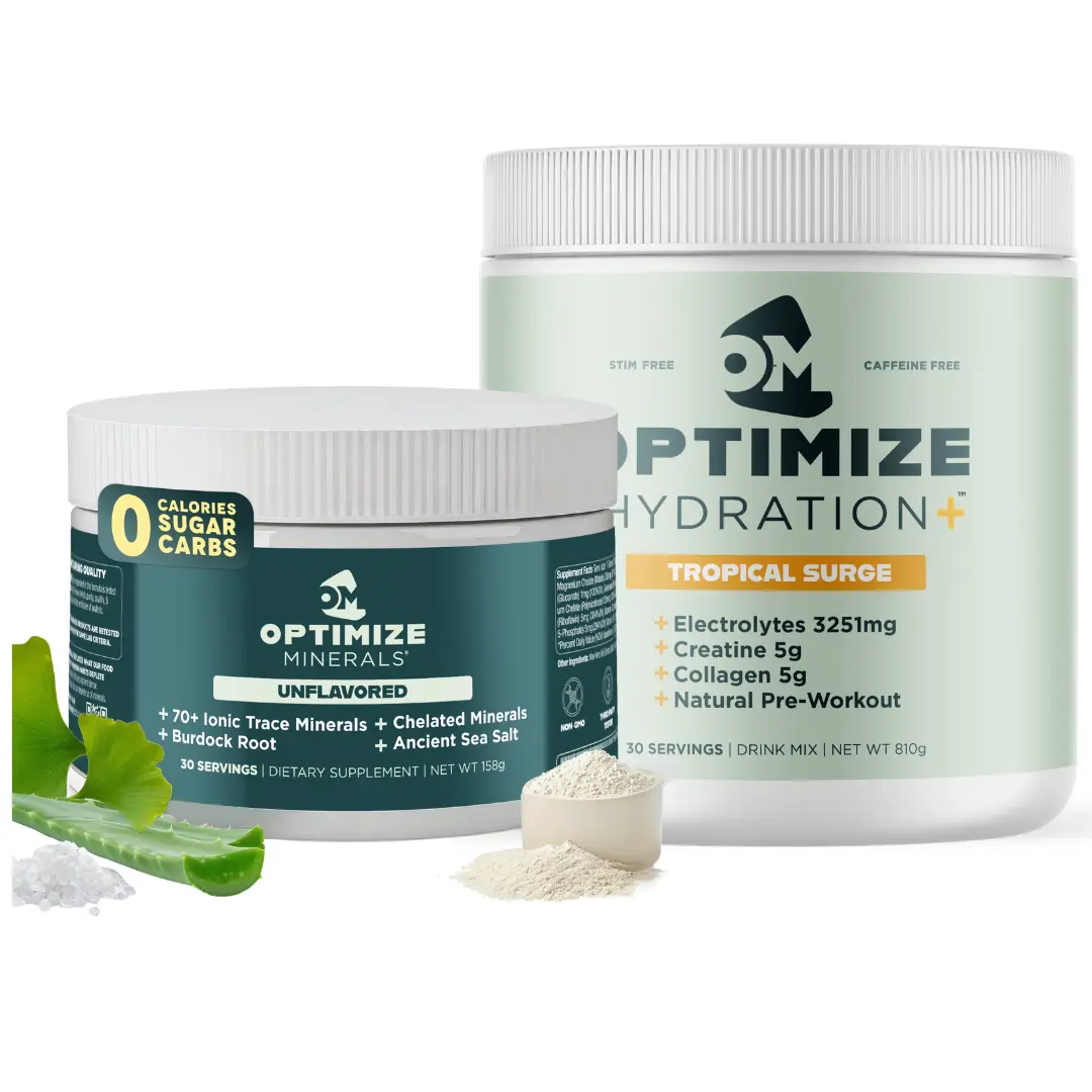 Unflavored OM + Hydration + Tropical Surge 
