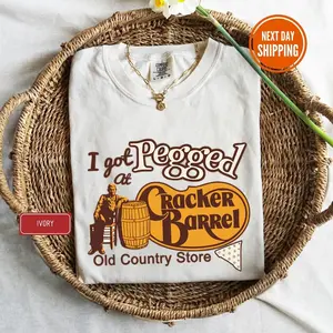 I Got Pegged at Cracker Barrel Old Country Store Shirt, I Got Pegged at Cracker Barrel Shirt, Vintage Cracker Barrel Shirt