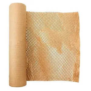 10m Honeycomb wrapping paper small business packaging moving environmentally friendly alternative packaging brown wrapping paper