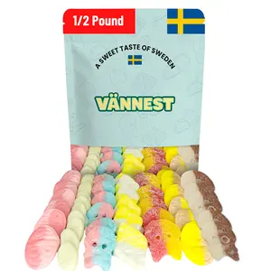 Bubs Swedish Candy 1/2 lb Candy Mix - Sweet/Sour Vegan Gummies Snack Bonbon