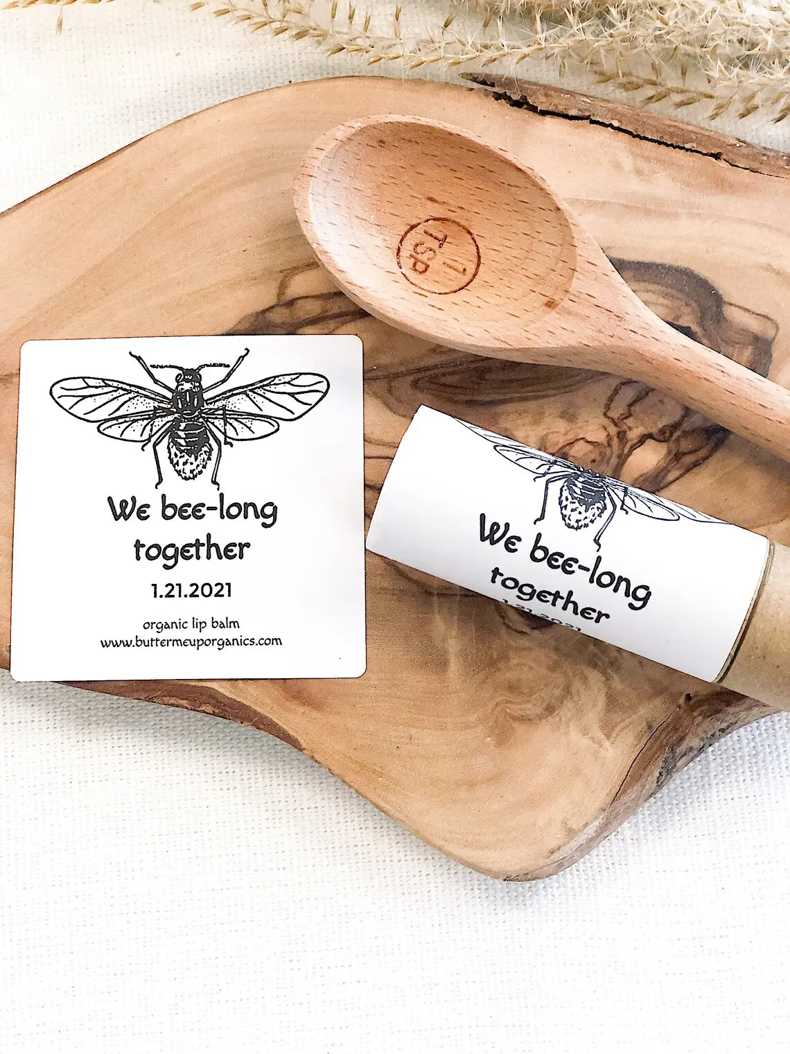 Sustainable Wedding Favors / Organic Lip Balm / Paperboard Tube / Eco Friendly Wedding Organic Wedding Favors Hydrating