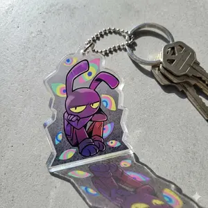 TADC Jax Abstracting Transparent Acrylic Keychain -The Amazing Digital Circus