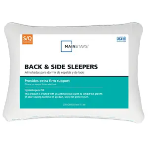 Mainstays Extra Firm Back and Side Sleeper Pillow, Standard/Queen
