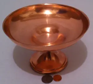 Vintage Copper Metal Tray, Platter, Candy Dish Holder, 7" x 4", Kitchen Decor, Table Decor, Shelf Display, This Can Be Shined Up Even More