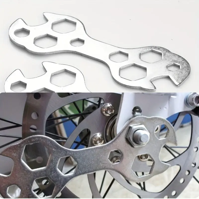 10 In 1 Bicycle Pedal Wrench Bicycle Pedal Disassembly Tool, Multi-functional Wrench, Bicycle Repair Tool, Mountain Bike Wrench, Portable Steel Porous Hexagonal Repair Tool Set, Hexagonal Wrench