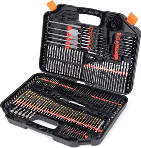 Drill Bit Set - 246 PCS Comprehensive Premium Quality Drill Bits Kit for Wood Metal Cement Drilling & Screw Driving, Full Combo Kit Assorted in Organized Carrying Case, Reinforced Packaging