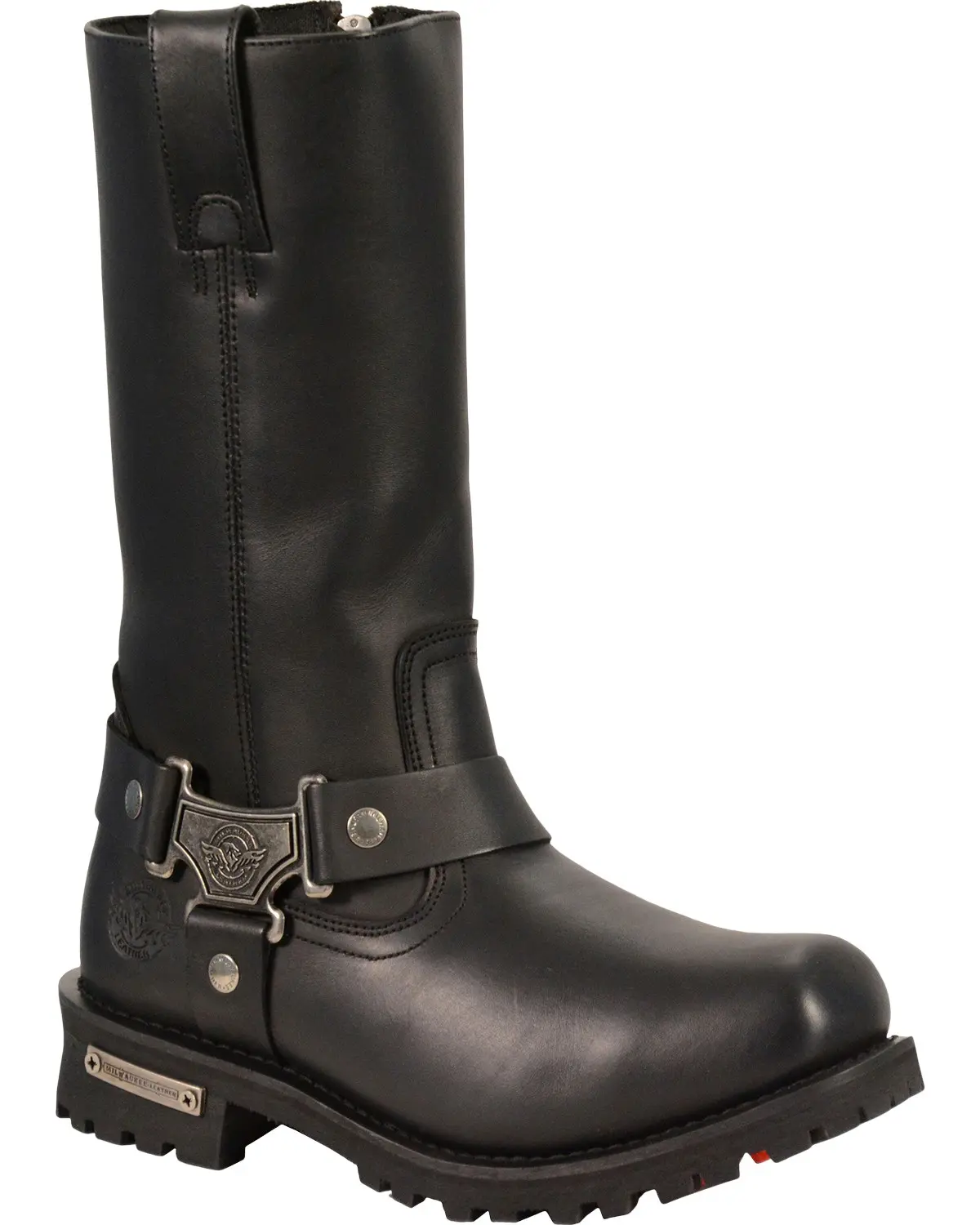 Milwaukee Leather Men's Men'S 11" Classic Harness Boot Square Toe Wide - Mbm131w