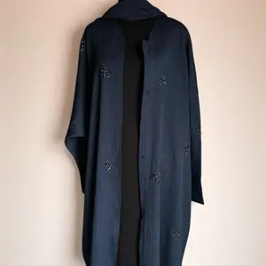 Sarah Embroidered Open Abaya