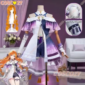 Game Role Play Wuthering Waves Woman Character Sigrika Cosplay Costume Wig Wuwa New Skin Halloween Christmas Costume