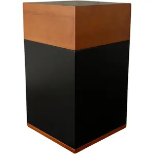 Modern Memorial Cremation Urn for Human Ashes with 400 Lbs Capacity Elegant Hardwood Design for Adult Men and Women Decorative Keepsake for Burial Funeral and Memorial Use Ash Storage Modern Memorials