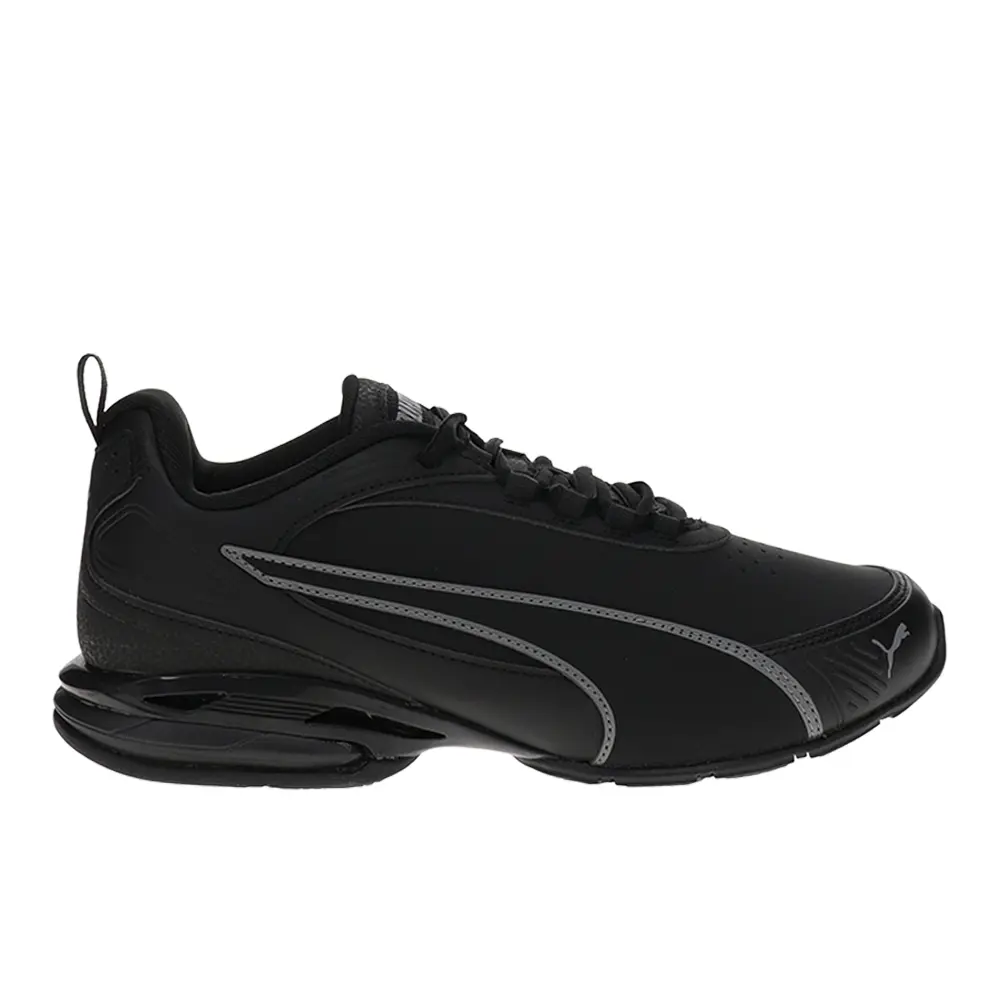 PUMA Mens Magnetic Nubuck Wide Running Sneakers Shoes - Black