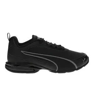 PUMA Mens Magnetic Nubuck Wide Running Sneakers Shoes - Black