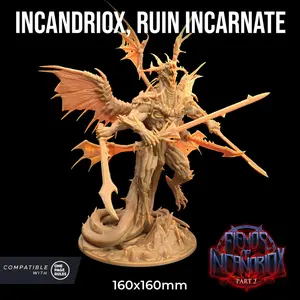 Incandriox Ruin Incarnate Fiends Hellish | The Dragon Trappers Lodge |32mm Scale | Miniature TTRPG Mini DnD Dungeons Dragons Wargame