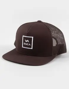 RVCA VA  Mens All The Way Trucker Hat, Brown