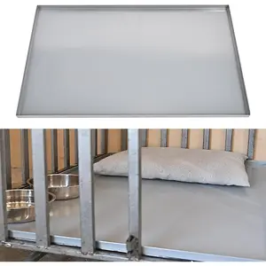 41x27.38x1 Replacement Tray for Dog Crate, Galvanized, Chew-Proof and Crack-Proof Dog Kennel Tray Replacement