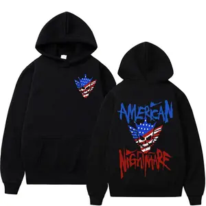 Cody Rhodes American Nightmare Logo Hoodies Men's Clothing Harajuku Hip Hop Vintage Sweatshirts Casual Fleece Long Sleeve Hoodie