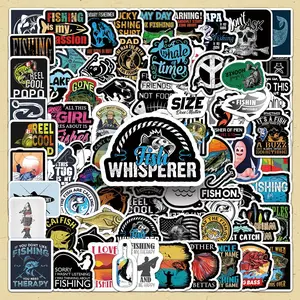 Fishing Enthusiast Sticker, 103pcs/set Creative DIY Decorative Sticker, Scrapbooking & Stamping Supplies for Journal Making